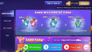 Refer and Earn in Teen Patti Master​ APK